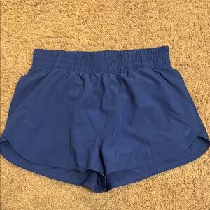 Asics Blue Athletic Shorts Lightweight Performance